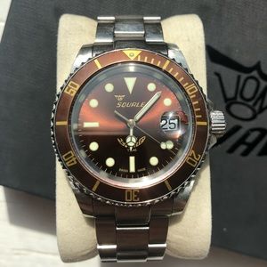Squale 1545 20-Atmos “Root Beer” Swiss Watch